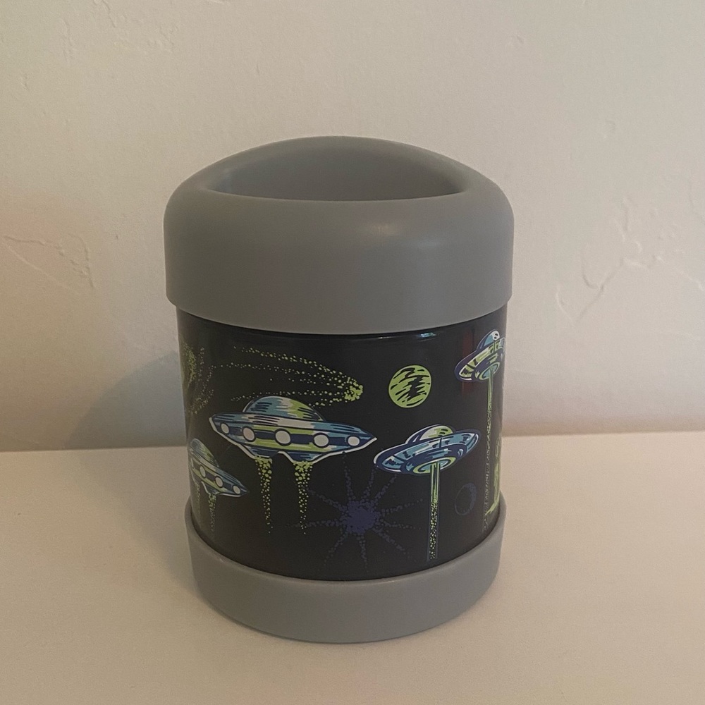 Rare Pottery Barn Kids UFO Insulated Thermos
